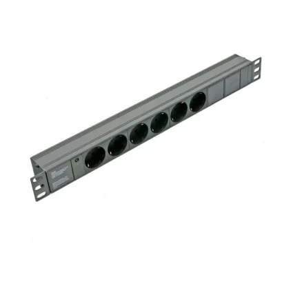Блок 19" на 6 роз. нім. станд., 10А, 1U, без шнура