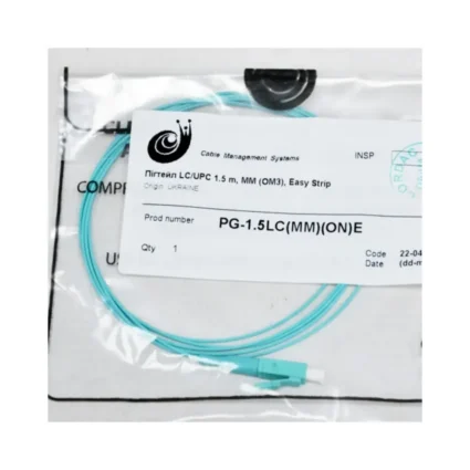 Пігтейл LC/UPC 1.5 м, MM (OM3), Easy Strip, Corning fiber