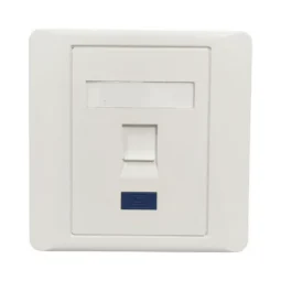 Рамка 86×86 під один модуль KeyStone, зі шторкою, Kingda