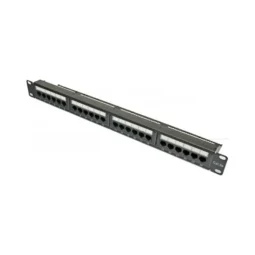 Патч-панель 19" 24хRJ-45 UTP кат.5e, із заднім організатором