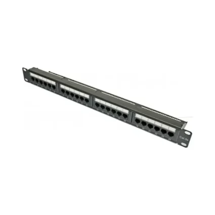 Патч-панель 19" 24хRJ-45 UTP кат.5e, із заднім організатором