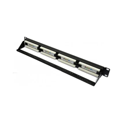 Патч-панель 19" 24хRJ-45 UTP кат.5e, із заднім організатором
