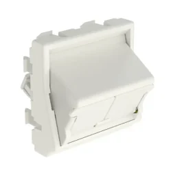 Вставка 45x45 на 2 модулі NetKey, похила, з кришкою від пилу