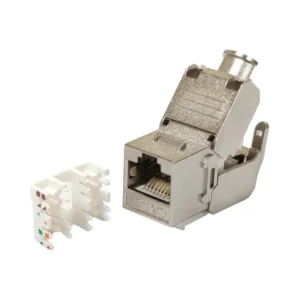 Модуль KeyStone RJ45 STP, кат. 6a, безінструментний, Slim, LW