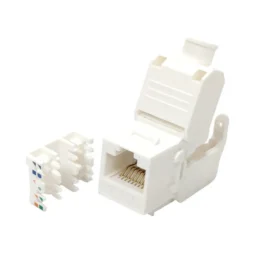 Модуль KeyStone RJ45 UTP, кат. 6A, безінструментний, Slim, LW