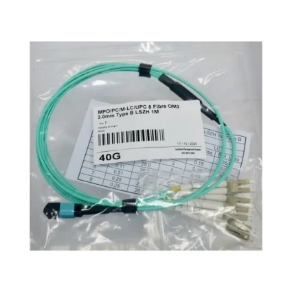Харнес 8 волокон MPO(M)-LC duplex (G50-OM3) 1м