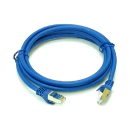 Патч-корд S/FTP, 0.5 м, кат. 6А, блакитний, LW