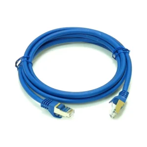 Патч-корд S/FTP, 0.5 м, кат. 6А, блакитний, LW