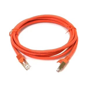Патч-корд S/FTP, 0.5 м, кат. 6А, червоний, LW