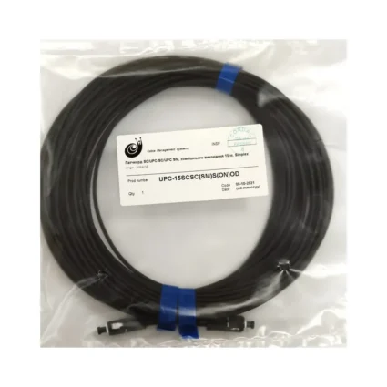 Патчкорд SC/UPC-SC/UPC SM, зовнішнього виконання 15 м, Simplex