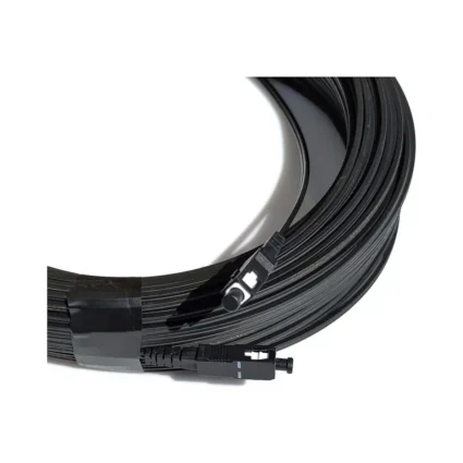 Патчкорд SC/UPC-SC/UPC SM, FTTH плоский, зовнішнього виконання 50 м, Simplex