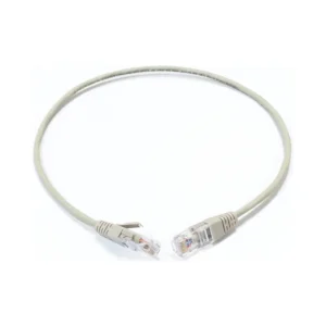Патч-корд кат. 5е, 26AWG, RJ45-RJ45, сірий, 0.5 м, U/UTP, LSZH, Corning