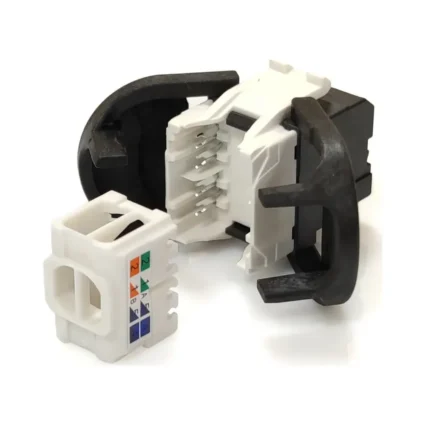 Модуль Keystone UTP RJ45 кат. 6А, чорний, Corning