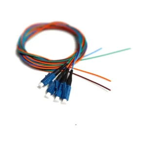 Набір кольорових пігтейлів LC/UPC 1.5 м, SM, Easy strip, для 4 волокон.