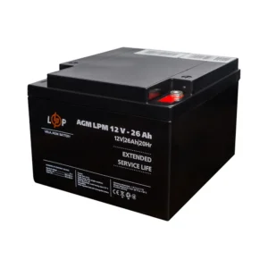 Акумулятор AGM LPM 12V - 26 Ah під болт М5