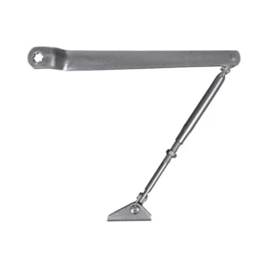 Коліно для доводчиків Dortec DT65ARM Silver з фіксацією дверей у відчиненому положенні