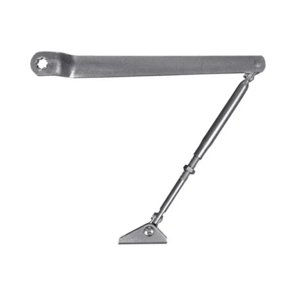Коліно для доводчиків Dortec DT65ARM Silver з фіксацією дверей у відчиненому положенні