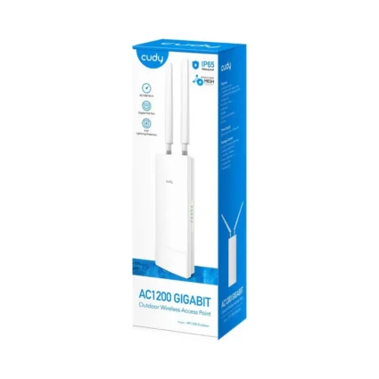 Точка доступу зовнішня WiFi 5 Cudy AP1300 OUTDOOR з підтримкою Mesh дводіапазонна гігабітна