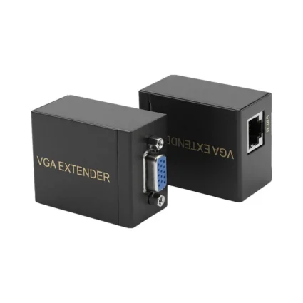 Подовжувач відеосигналу VGA 60m NVC RJ45 to VGA Cat5e Cat6 - Зображення 3