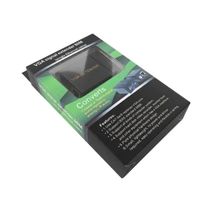 Подовжувач відеосигналу VGA 60m NVC RJ45 to VGA Cat5e Cat6 - Зображення 5