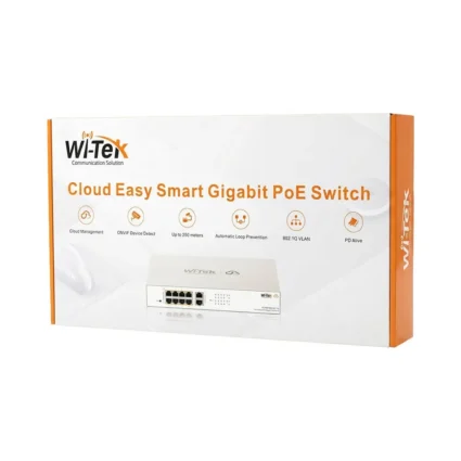PoE-комутатор 10-портовий керований Wi-Tek WI-PCES310G гігабітний 8x1000Mbps PoE+, 2x1000Mbps Uplink, 110W, Cloud, ONVIF - Зображення 10
