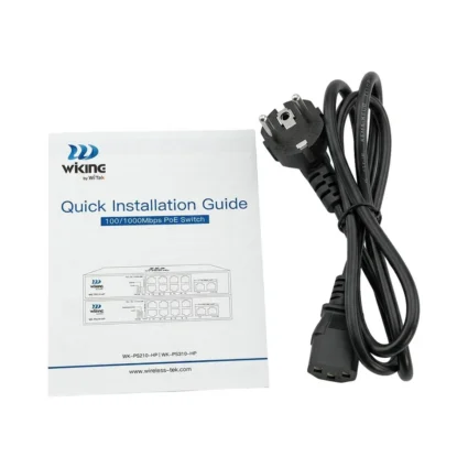PoE-комутатор 10-портовий некерований Wiking WK-PS310-HP гігабітний, 8x1000Mbps PoE, 2x1000Mbps Uplink, 110W - Зображення 9