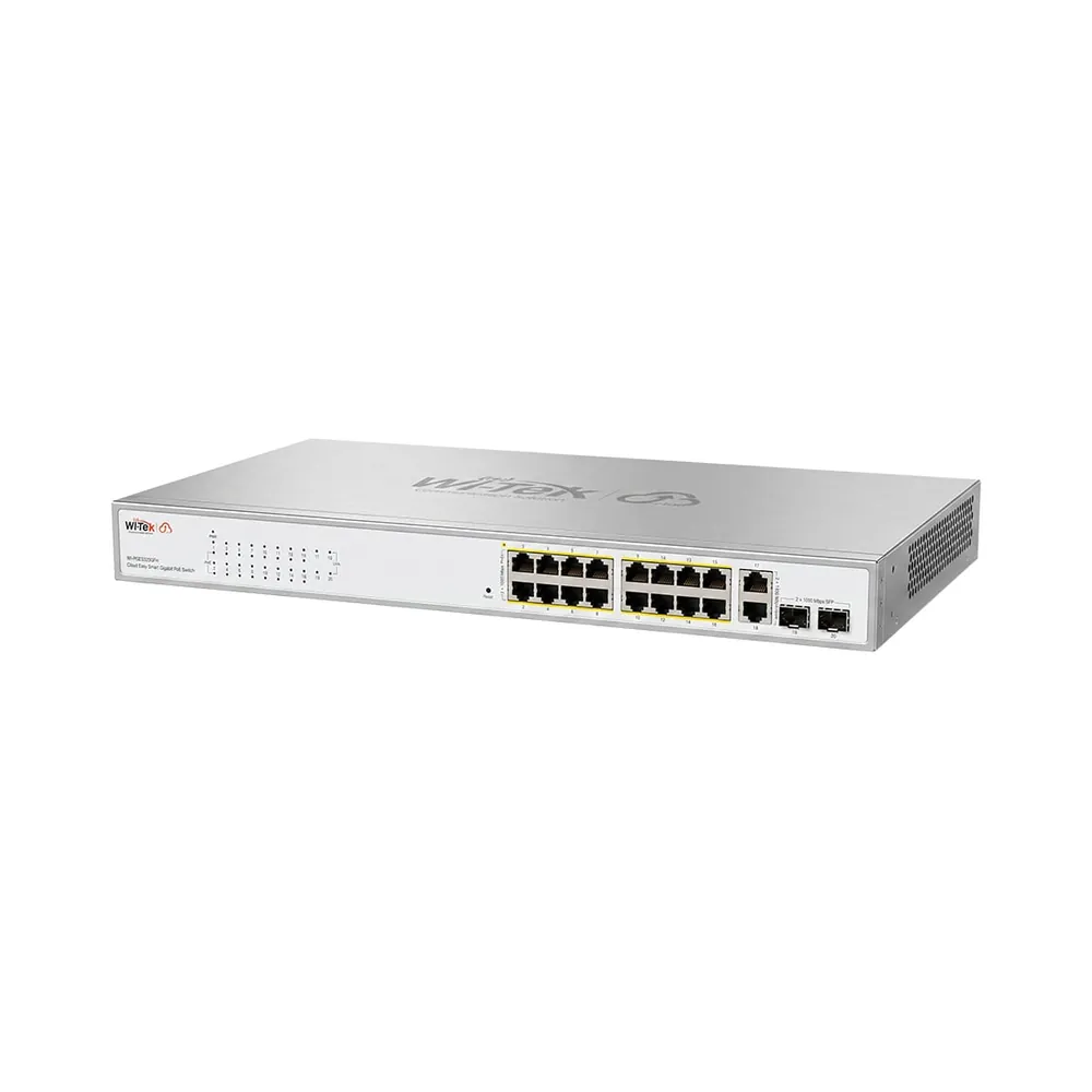 PoE-комутатор 20-портовий керований Wi-Tek WI-PCES320GFH гігабітний 16x1000Mbps PoE+ PoE-комутатор 20-портовий керований Wi-Tek WI-PCES320GFH гігабітний 16x1000Mbps PoE+