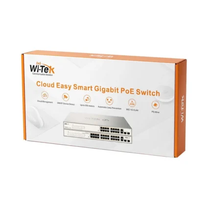 PoE-комутатор 20-портовий керований Wi-Tek WI-PCES320GFH гігабітний 16x1000Mbps PoE+, 2x1000Mbps Uplink, 2xSFP, 130W, Cloud, ONVIF - Зображення 10