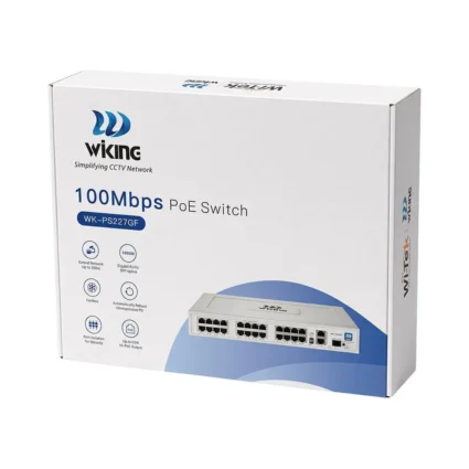 PoE-комутатор 27-портовий некерований Wiking WK-PS227GF, 24x100Mbps PoE, 2x1000Mbps Uplink, 1x1000Mbps SFP, 270W - Зображення 10