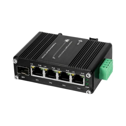 PoE-комутатор 5-портовий E-LINK LNK-IMC104GP-SFP IN 12-48V - Зображення 10