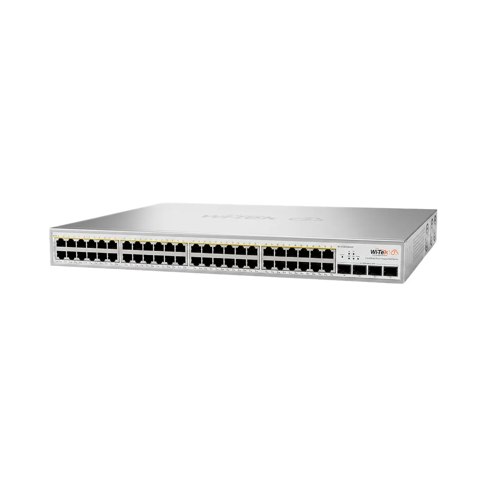 PoE-комутатор 52-портовий керований Wi-Tek WI-PCES352GF гігабітний 48x1000Mbps PoE+ PoE-комутатор 52-портовий керований Wi-Tek WI-PCES352GF гігабітний 48x1000Mbps PoE+