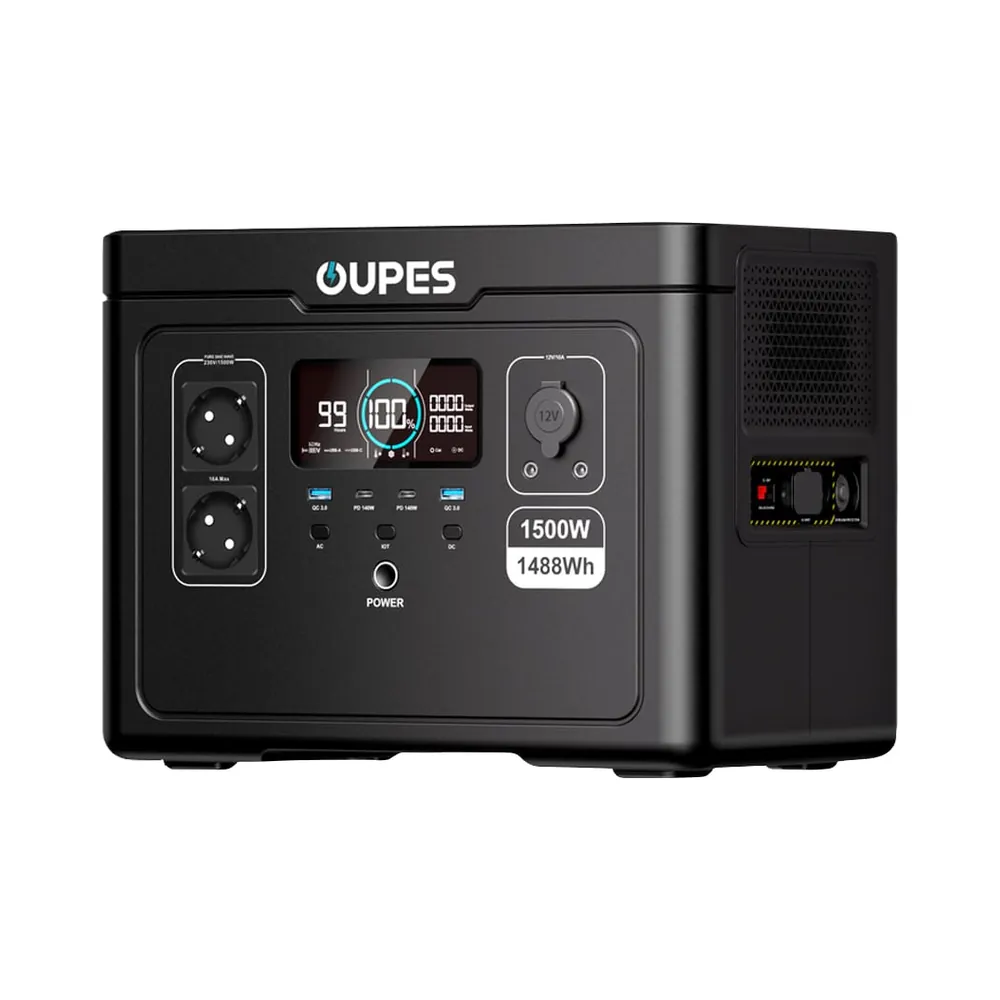 Портативна зарядна станція OUPES S015 (Exodus 1500) 1500W 1488Wh LiFePO4 Портативна зарядна станція OUPES S015 (Exodus 1500) 1500W 1488Wh LiFePO4
