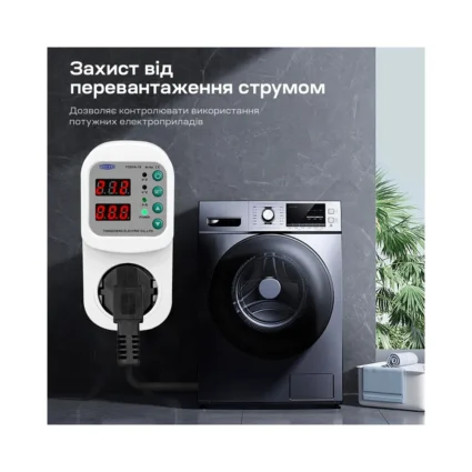 Реле контролю напруги та струму в розетку TOMZN TOSVA-16 EU 16A