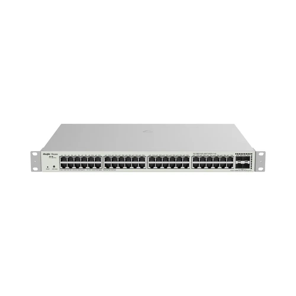 Ruijie Reyee RG-NBS3100-48GT4SFP-P-V2 Комутатор 48 портів керований Ruijie Reyee RG-NBS3100-48GT4SFP-P-V2 Комутатор 48 портів керований