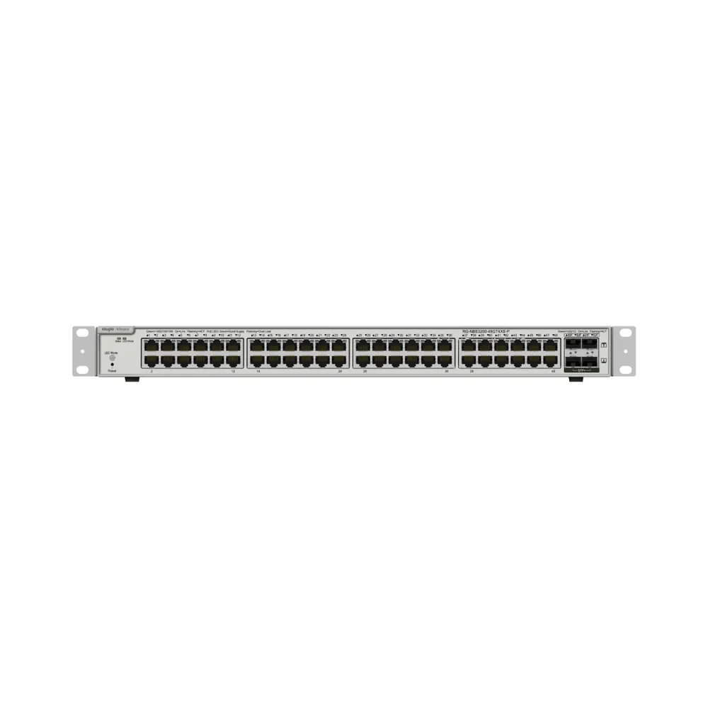 Ruijie Reyee RG-NBS3200-48GT4XS-P-V2 L2+ POE Комутатор 48 портів керований Ruijie Reyee RG-NBS3200-48GT4XS-P-V2 L2+ POE Комутатор 48 портів керований