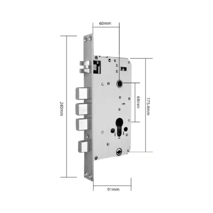 SEVEN LOCK SL-7767BFW (врізна частина 6068) Розумний замок - Зображення 2