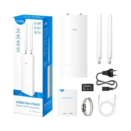 Точка доступу зовнішня WiFi 6 2.5G Cudy AP3000 OUTDOOR з підтримкою Mesh дводіапазонна - Зображення 7
