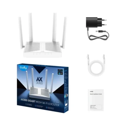 WiFi 6 Mesh-маршрутизатор Cudy WR3000E дводіапазонний гігабітний AX3000 - Зображення 3